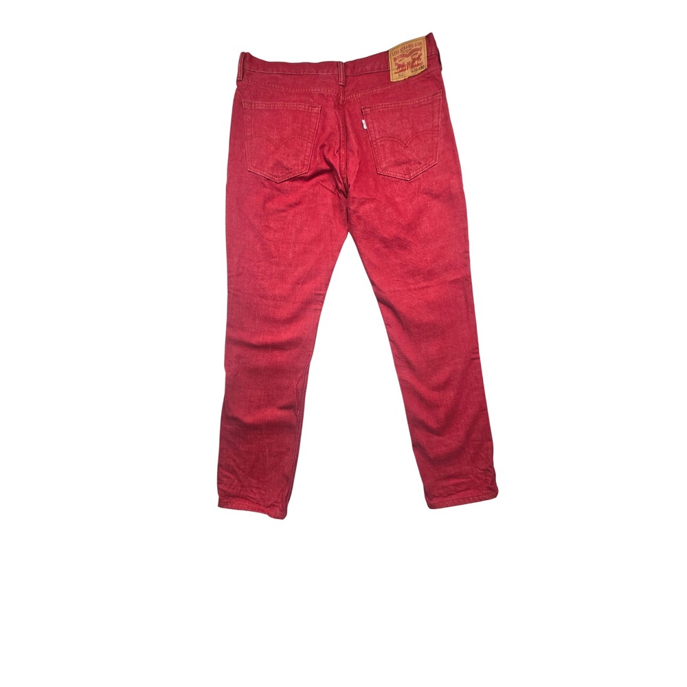 Levis 511 Slim Jeans Mens 36 Red Denim Pants Classic Fit Streetwear Skater
